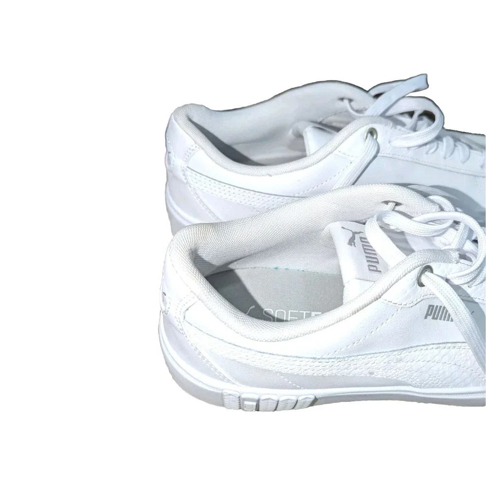 Size 11W - PUMA Smash Platform V2 Triple White W, Please Read Description.